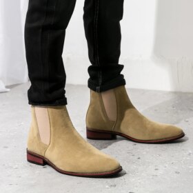 MACUBEZ – BRICKWELL Flexible Chelsea Boots für Herren mit Gummisohle