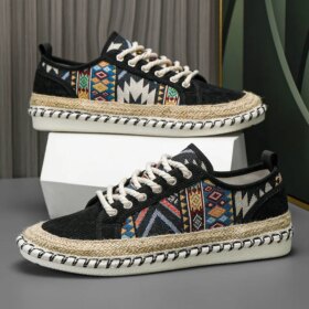 MACUBEZ – VENTORA Atmungsaktive Espadrilles für Herren mit Komfortsohle