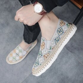 MACUBEZ – BRISANO Luftige Espadrilles für Herren mit Leinenstruktur
