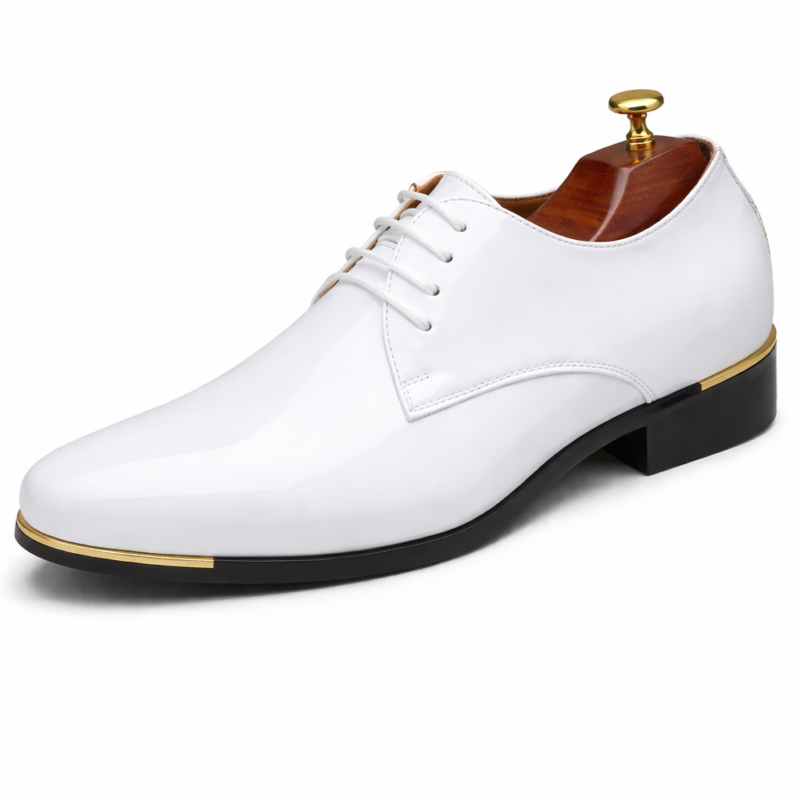 MACUBEZ – REGALOR Glänzende Anzugschuhe für Herren, für formelle Outfits