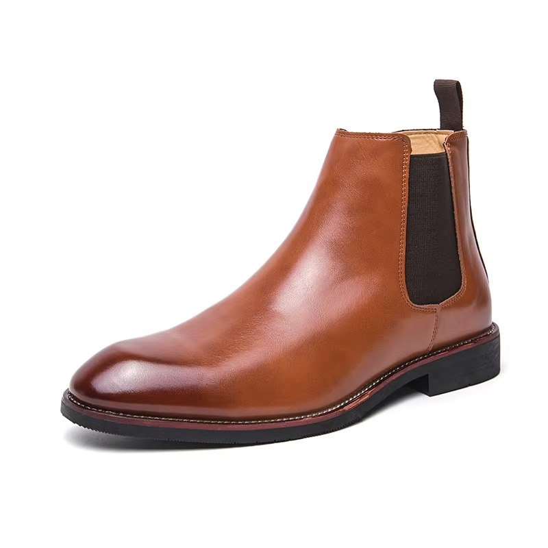 MACUBEZ – DARKMOOD Klassische Chelsea Boots für Herren in Schwarzleder